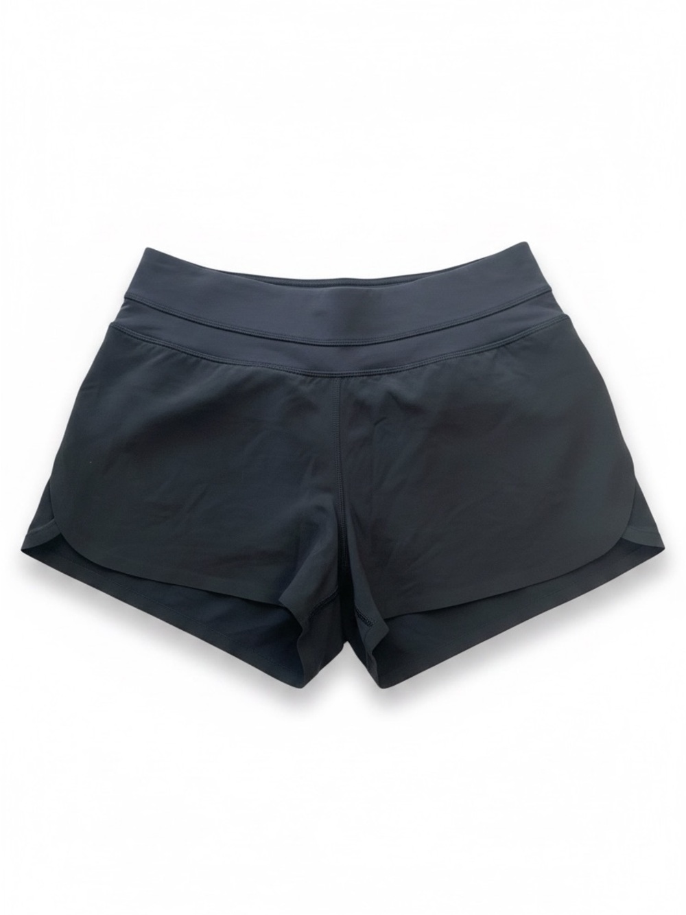 Lululemon High-Performance Women's Black Athletic Shorts, Reflective, Zip Pocket
